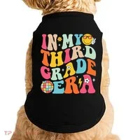 In My Third Grade Era Back To School 3rd Grade Doggie Tank thumb 0