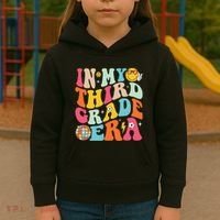 In My Third Grade Era Back To School 3rd Grade Kids Hoodie thumb 3
