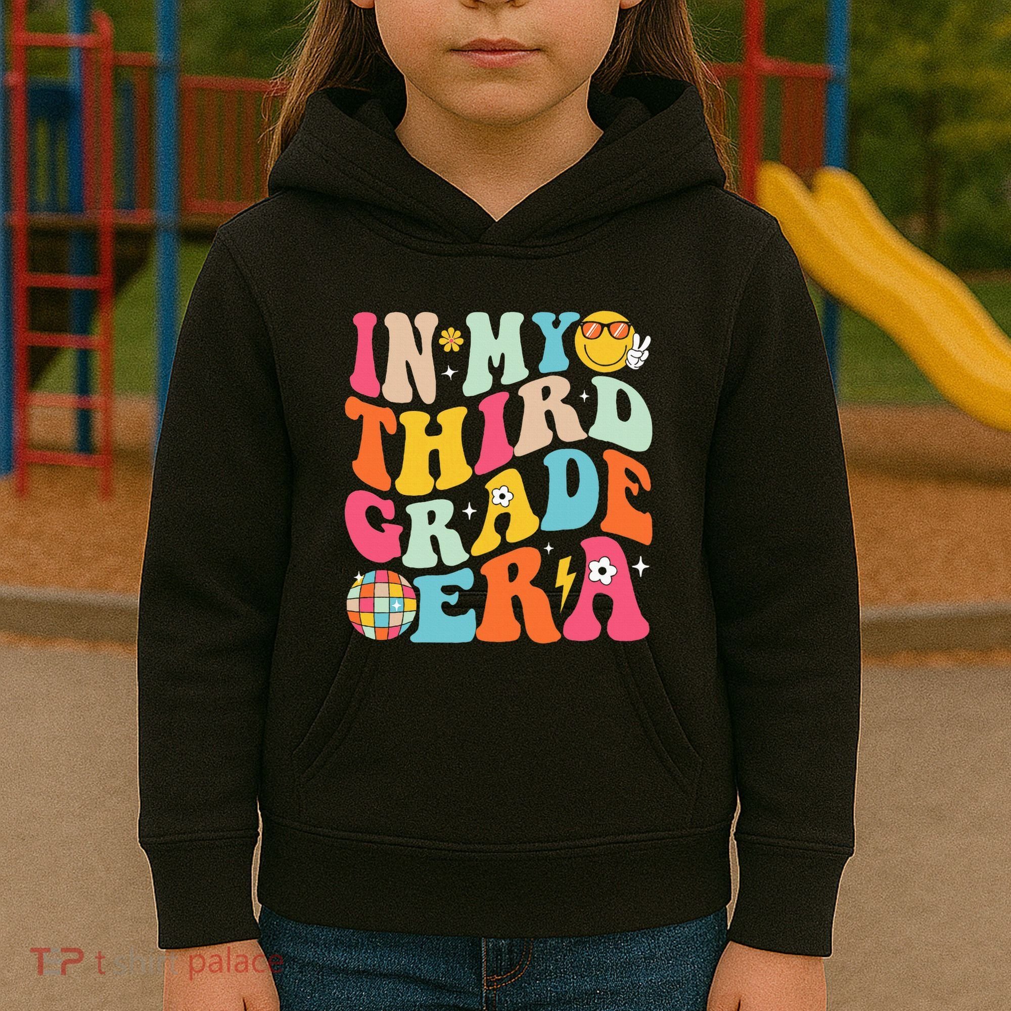 In My Third Grade Era Back To School 3rd Grade Kids Hoodie