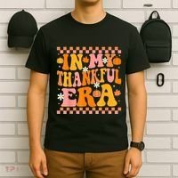 In My Thankful Era Fall Pumpkin Autumn Groovy Thanksgiving T-Shirt thumb 6