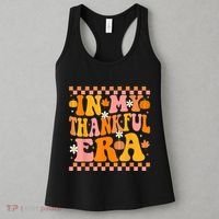 In My Thankful Era Fall Pumpkin Autumn Groovy Thanksgiving Women's Tank Top thumb 3
