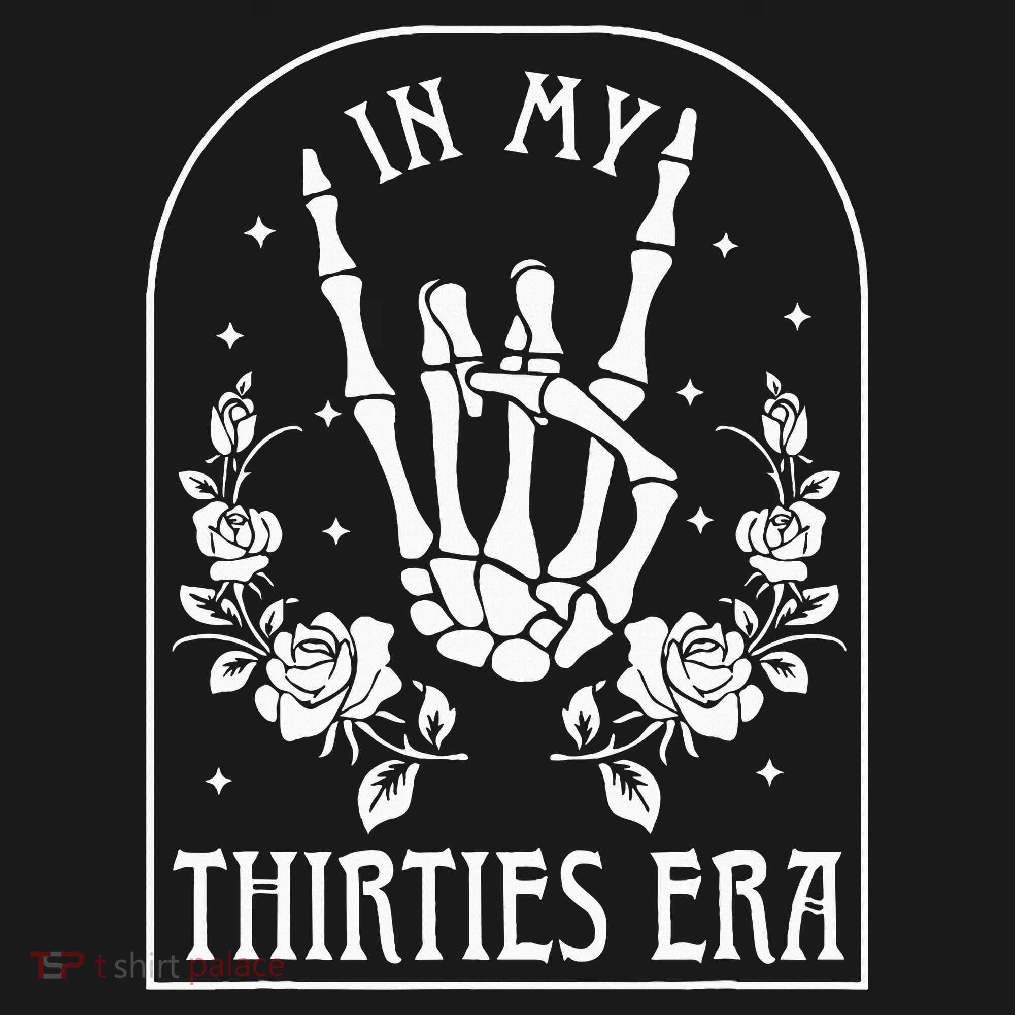 In My Thirties Era 30th Birthday Outfit Skeleton Hand Sweatshirt