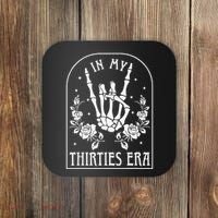 In My Thirties Era 30th Birthday Outfit Skeleton Hand Coaster thumb 0