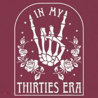 In My Thirties Era 30th Birthday Outfit Skeleton Hand 16oz Travel Tumbler thumb 2
