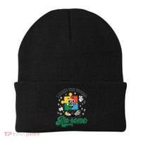 I Make The World Au-Some Autism Puzzle Boy Support Beanie thumb 0
