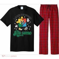 I Make The World Au-Some Autism Puzzle Boy Support Pajama Set thumb 0