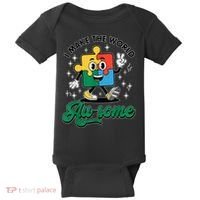 I Make The World Au-Some Autism Puzzle Boy Support Baby Bodysuit thumb 0