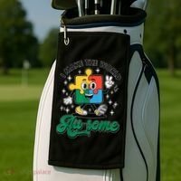 I Make The World Au-Some Autism Puzzle Boy Support Golf Towel thumb 2