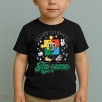 I Make The World Au-Some Autism Puzzle Boy Support Toddler T-Shirt thumb 2