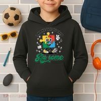 I Make The World Au-Some Autism Puzzle Boy Support Kids Hoodie thumb 2