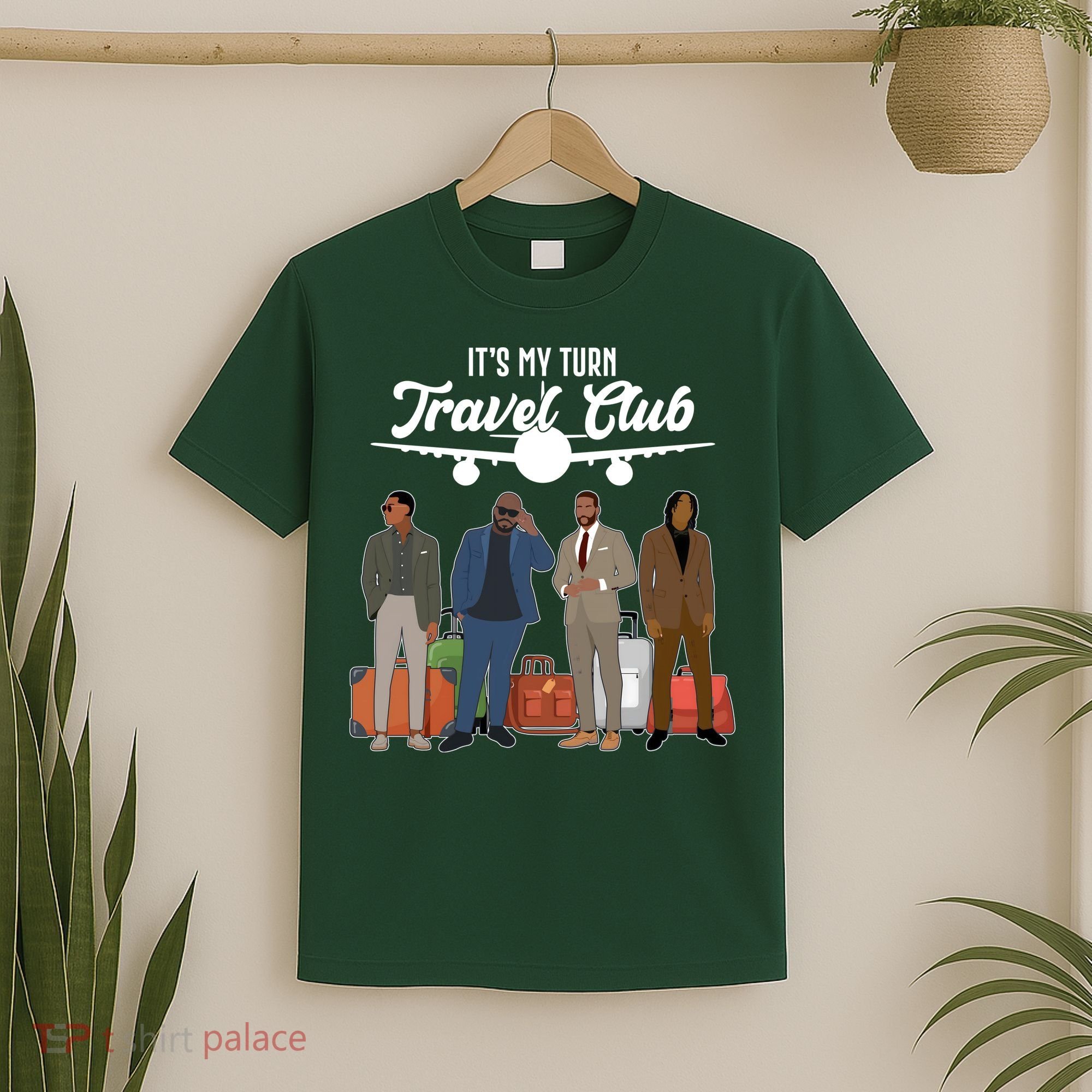 It's My Turn Travel Club Traveling Black African American Men T-Shirt