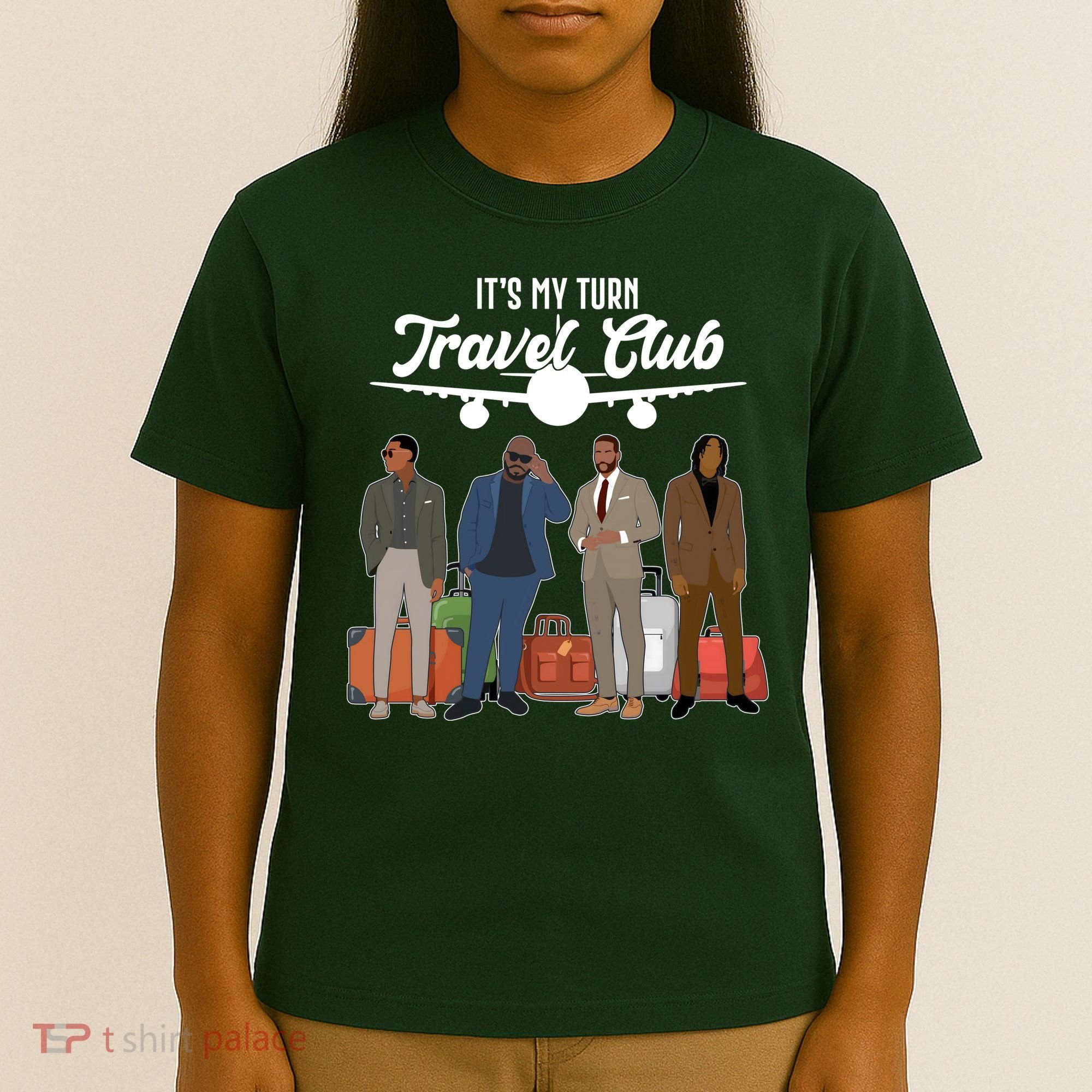 It's My Turn Travel Club Traveling Black African American Men T-Shirt