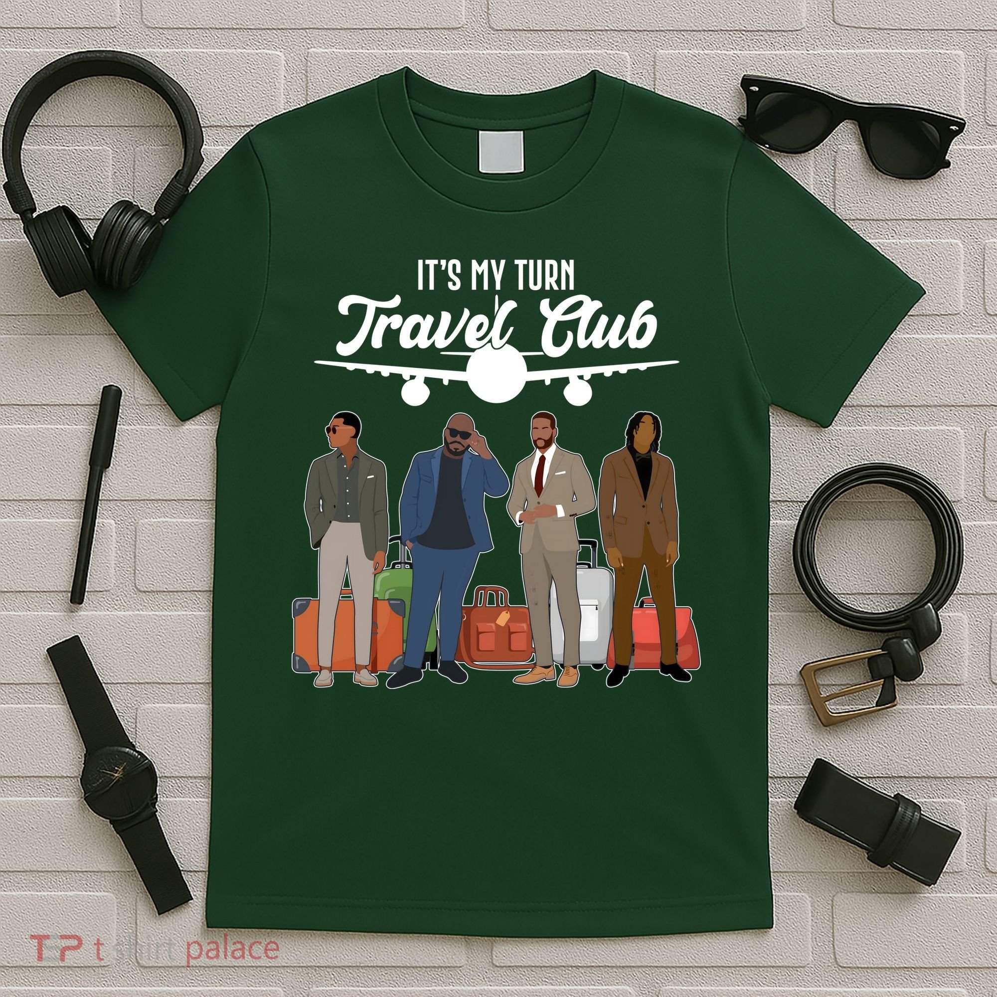 It's My Turn Travel Club Traveling Black African American Men T-Shirt