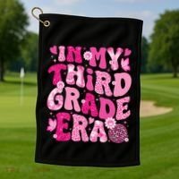 In My Third Grade Era Teachers Women Back To School Golf Towel thumb 1
