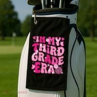 In My Third Grade Era Teachers Women Back To School Golf Towel thumb 2