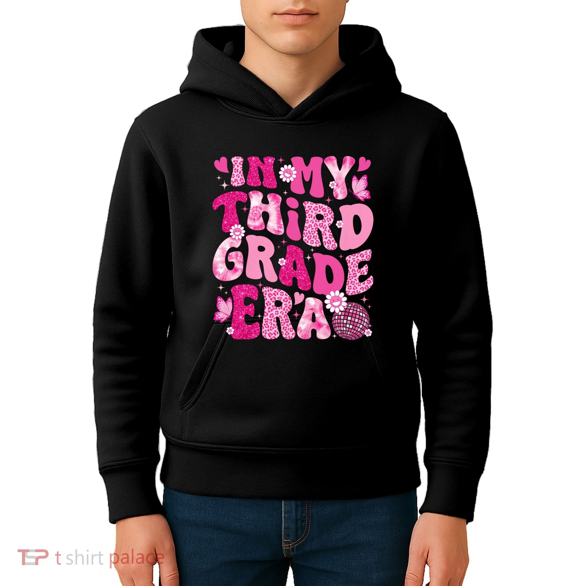 In My Third Grade Era Teachers Women Back To School Kids Hoodie