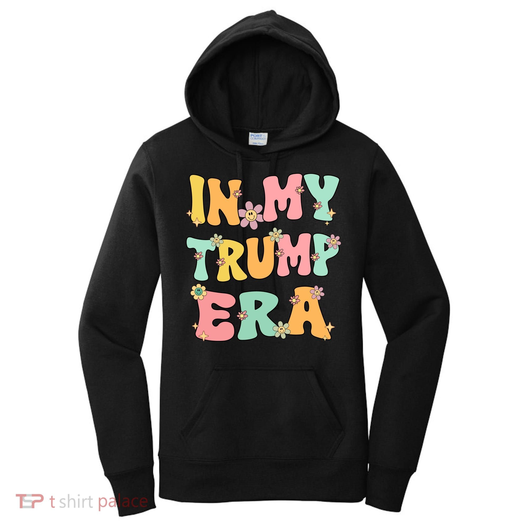 In My Trump Era Retro Groovy Trump 2024 Election Gift Women's Hoodie