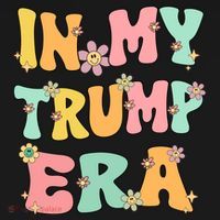 In My Trump Era Retro Groovy Trump 2024 Election Gift Women's Hoodie thumb 2