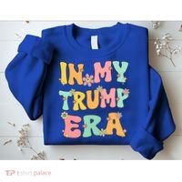In My Trump Era Retro Groovy Trump 2024 Election Gift Sweatshirt thumb 2