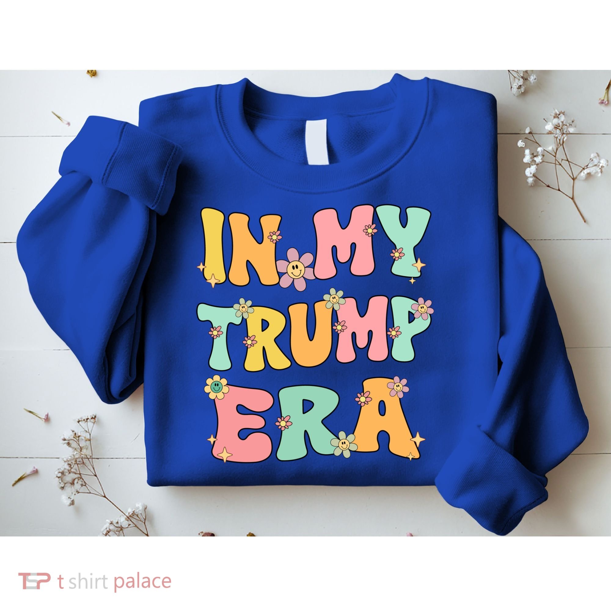 In My Trump Era Retro Groovy Trump 2024 Election Gift Sweatshirt
