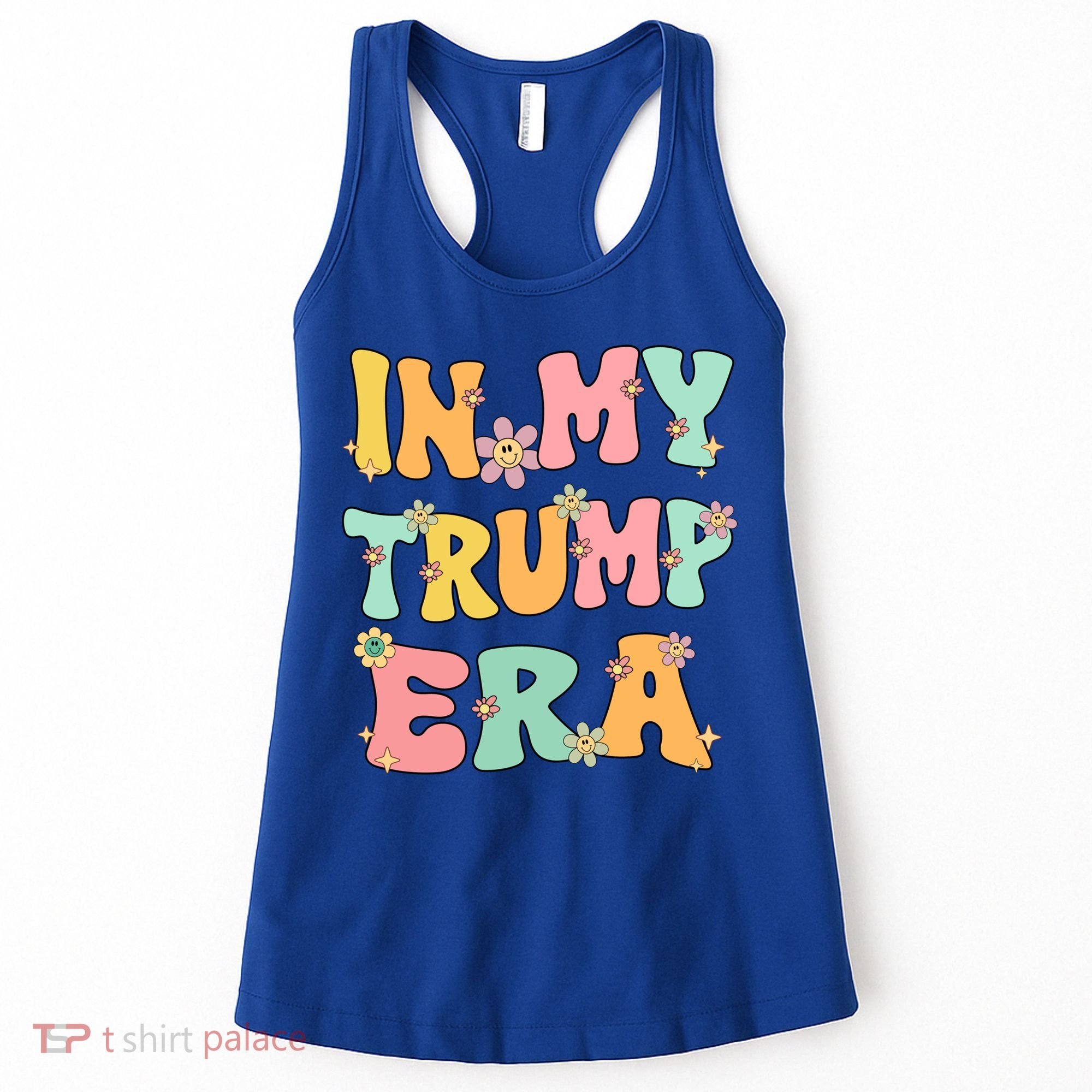 In My Trump Era Retro Groovy Trump 2024 Election Gift Women's Tank Top