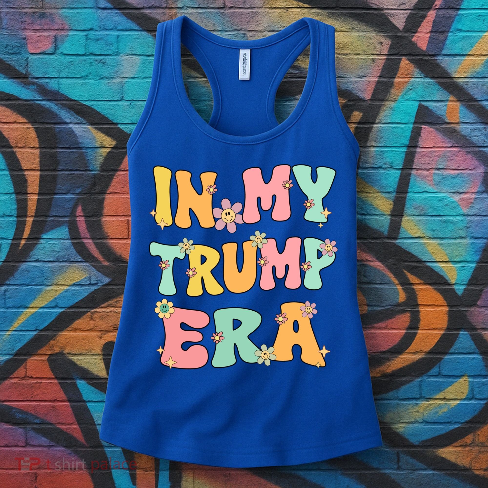 In My Trump Era Retro Groovy Trump 2024 Election Gift Women's Tank Top