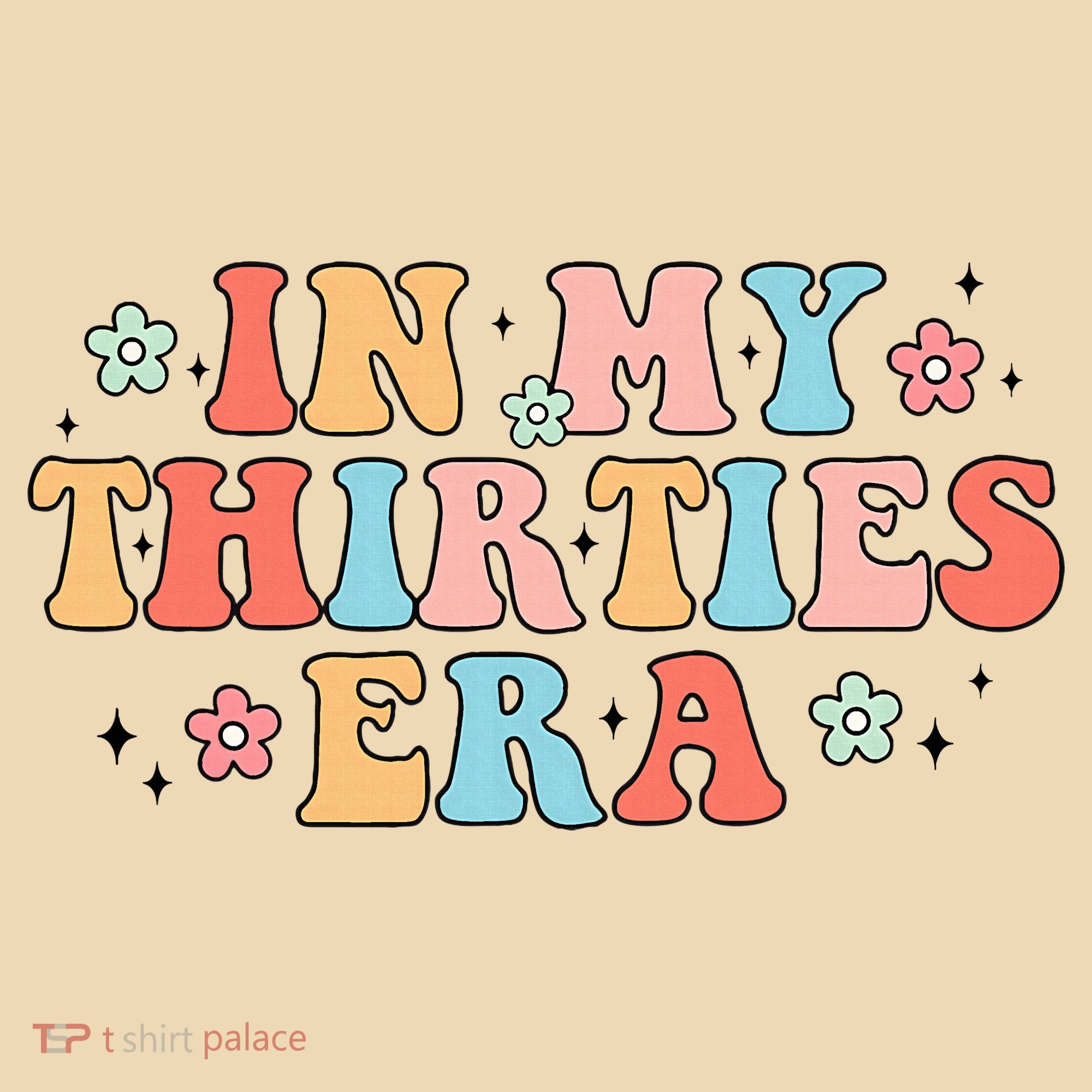 In My Thirties 30s Era Cute Floral Tote Bag