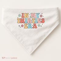 In My Thirties 30s Era Cute Floral USA-Made Doggie Bandana thumb 0