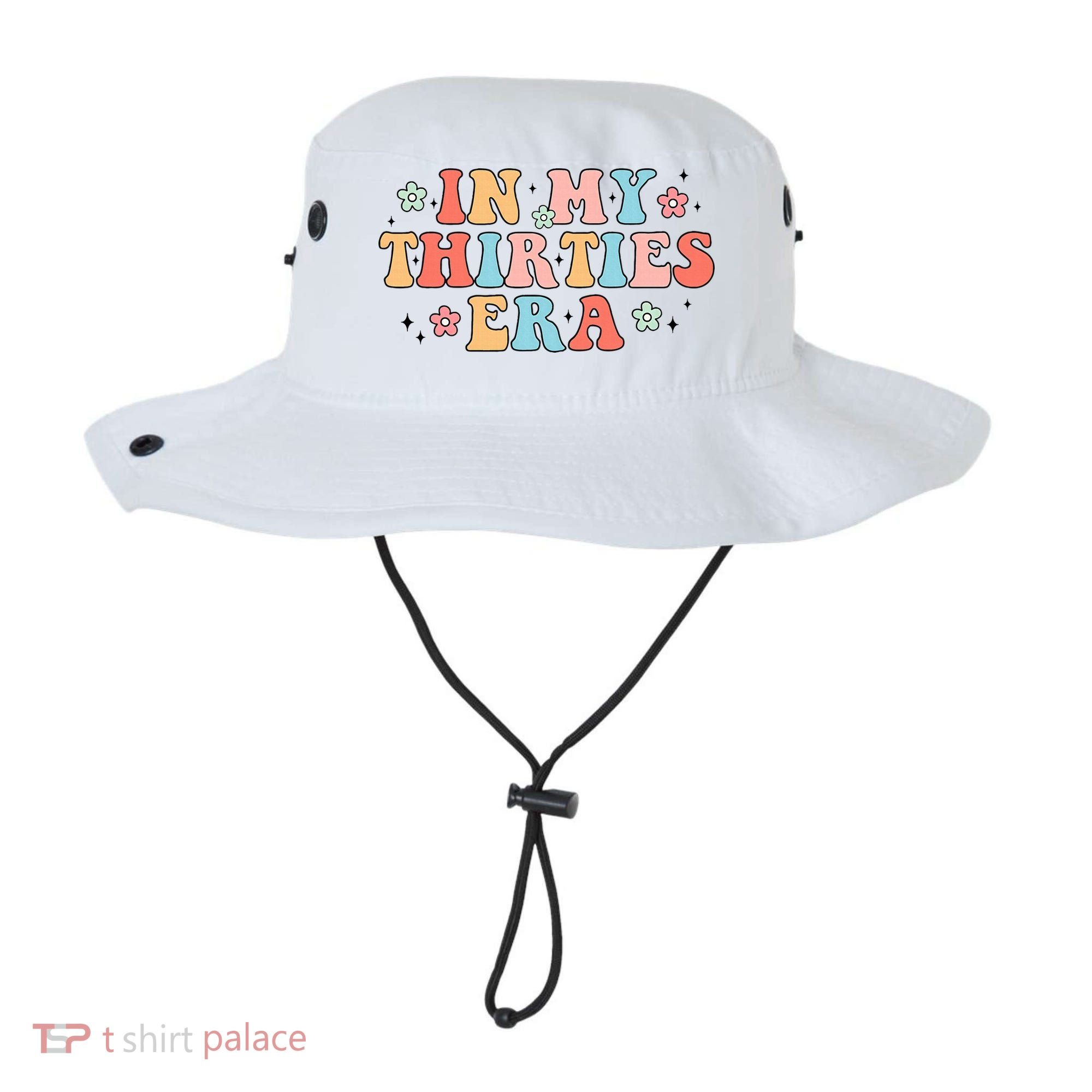 In My Thirties 30s Era Cute Floral Bucket Hat
