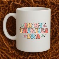 In My Thirties 30s Era Cute Floral Coffee Mug thumb 2