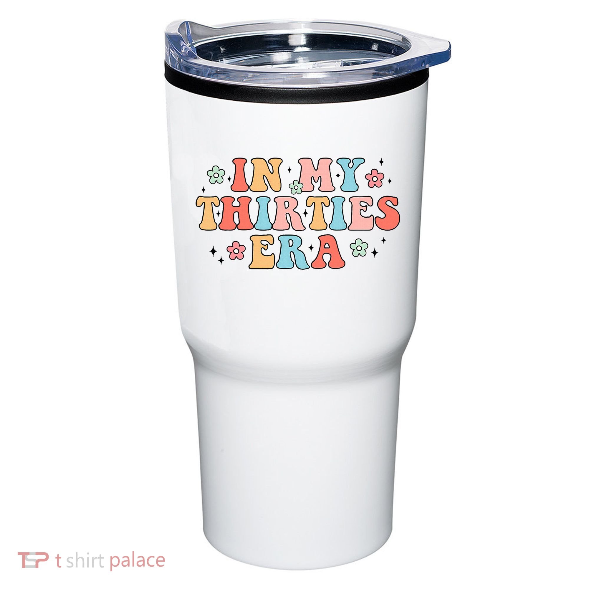 In My Thirties 30s Era Cute Floral Tumbler
