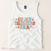 In My Thirties 30s Era Cute Floral Tank Top thumb 2