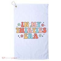 In My Thirties 30s Era Cute Floral Golf Towel thumb 0