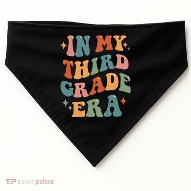 In My Third Grade Era Retro Funny 3rd Grade Teacher Team USA-Made Doggie Bandana