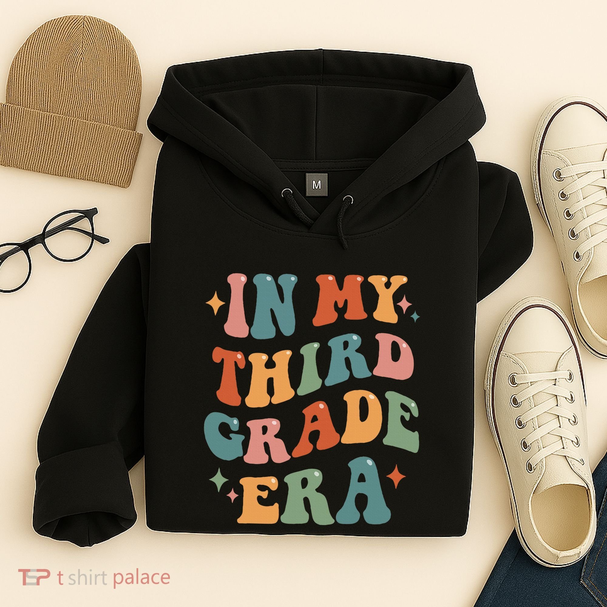 In My Third Grade Era Retro Funny 3rd Grade Teacher Team Hoodie