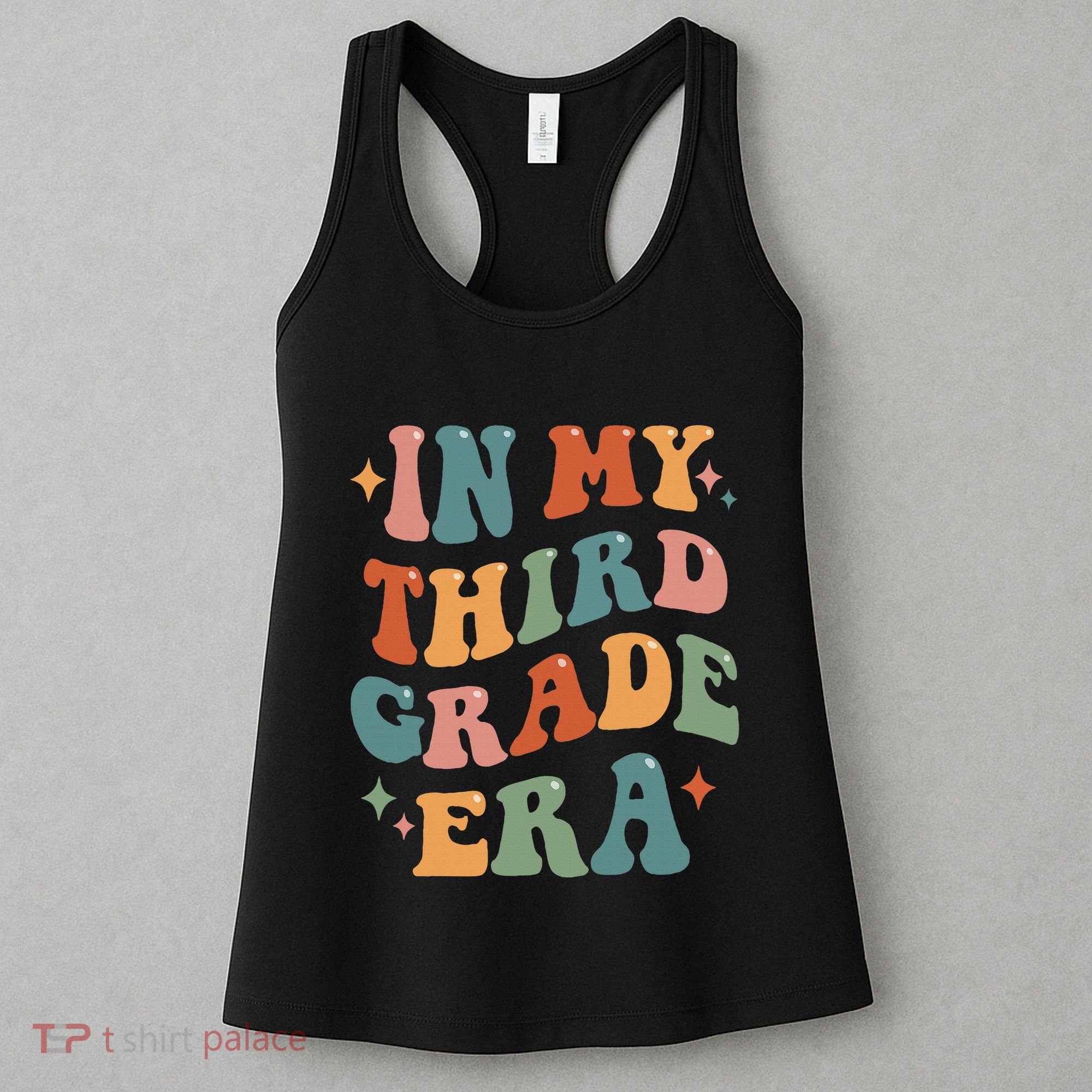 In My Third Grade Era Retro Funny 3rd Grade Teacher Team Women's Tank Top