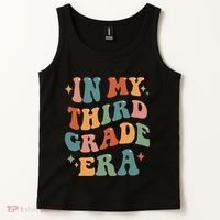 In My Third Grade Era Retro Funny 3rd Grade Teacher Team Tank Top thumb 2