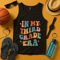 In My Third Grade Era Retro Funny 3rd Grade Teacher Team Tank Top thumb 4