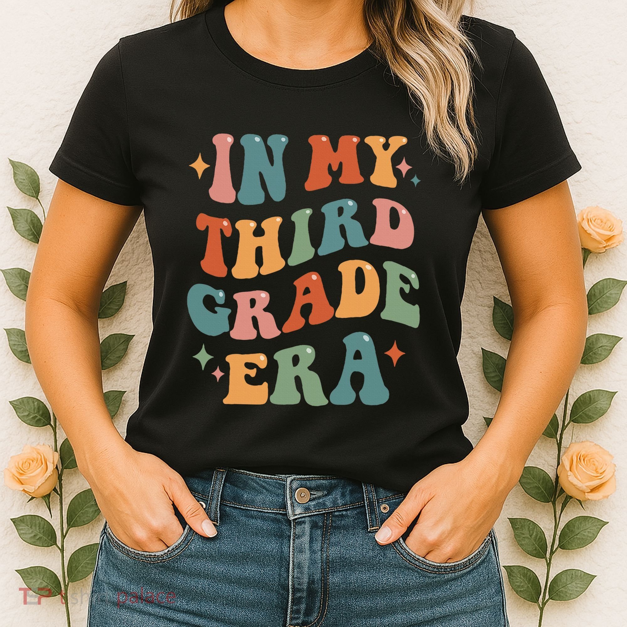 In My Third Grade Era Retro Funny 3rd Grade Teacher Team Women's T-Shirt