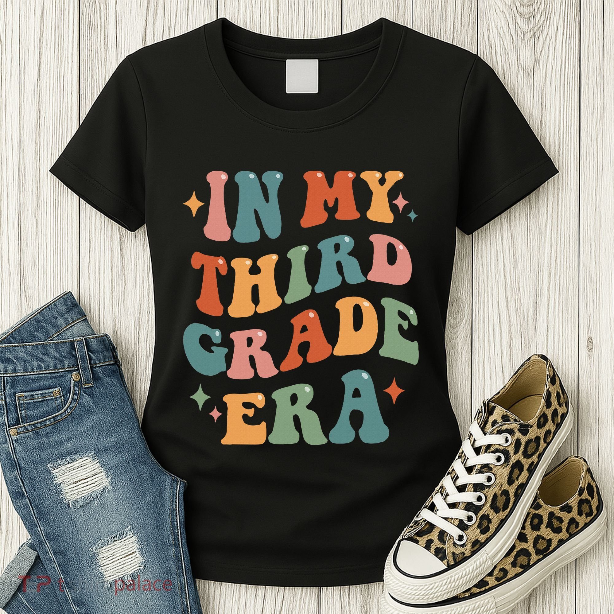 In My Third Grade Era Retro Funny 3rd Grade Teacher Team Women's T-Shirt