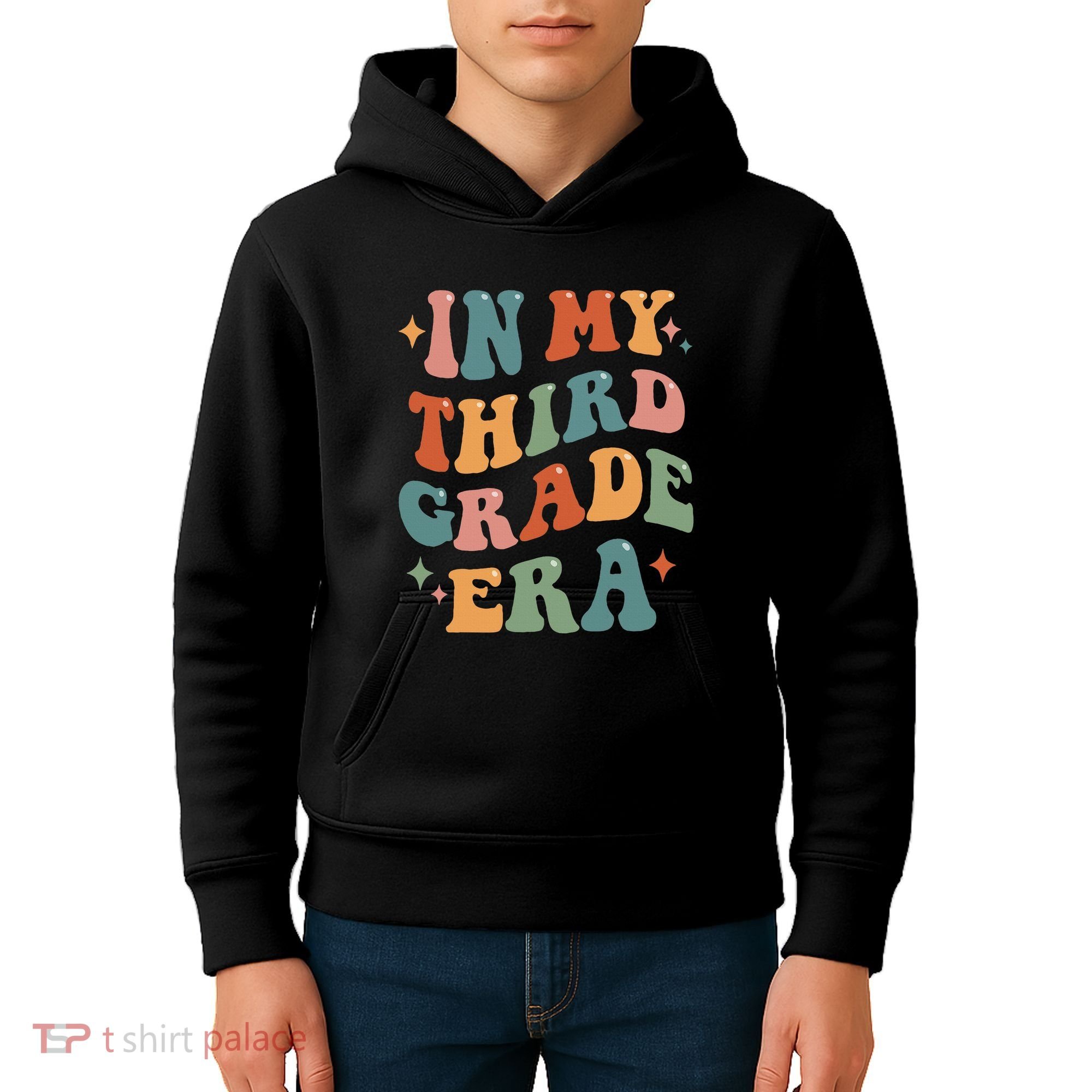 In My Third Grade Era Retro Funny 3rd Grade Teacher Team Kids Hoodie