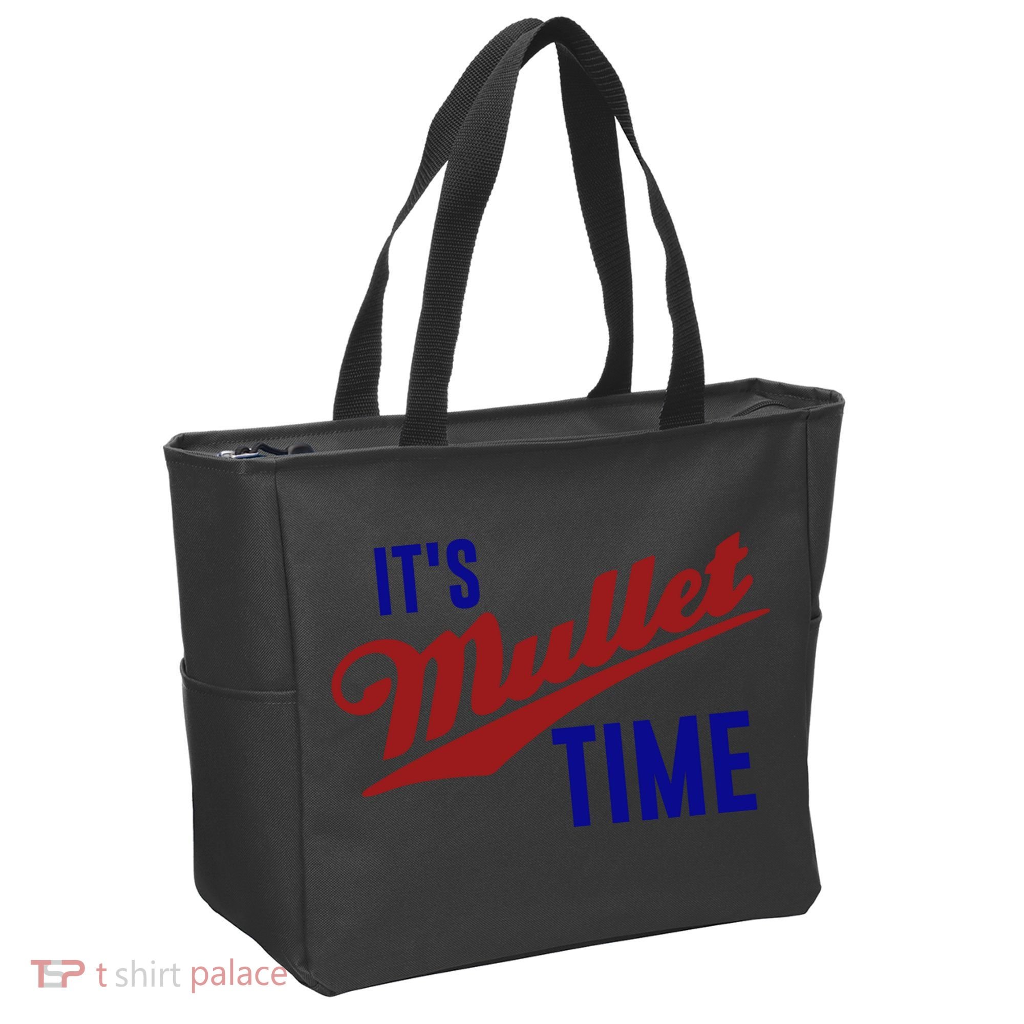It’s Mullet Time, Funny Redneck Mullet Tote Bag