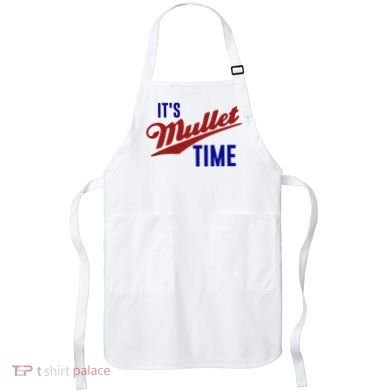 It’s Mullet Time, Funny Redneck Mullet Apron