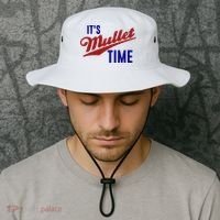 It’s Mullet Time, Funny Redneck Mullet Bucket Hat thumb 2