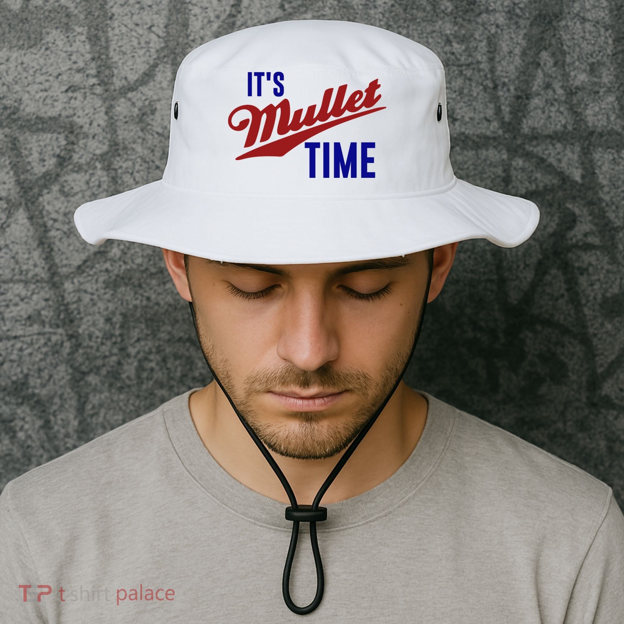 It’s Mullet Time, Funny Redneck Mullet Bucket Hat