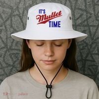 It’s Mullet Time, Funny Redneck Mullet Bucket Hat thumb 3