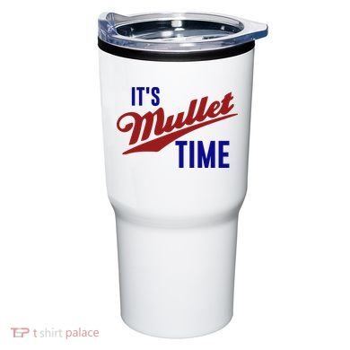 It’s Mullet Time, Funny Redneck Mullet Tumbler