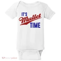 It’s Mullet Time, Funny Redneck Mullet Baby Bodysuit thumb 0