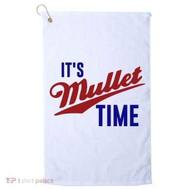 It’s Mullet Time, Funny Redneck Mullet Golf Towel