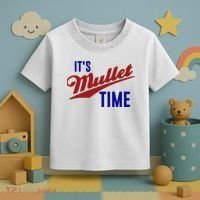 It’s Mullet Time, Funny Redneck Mullet Toddler T-Shirt thumb 3